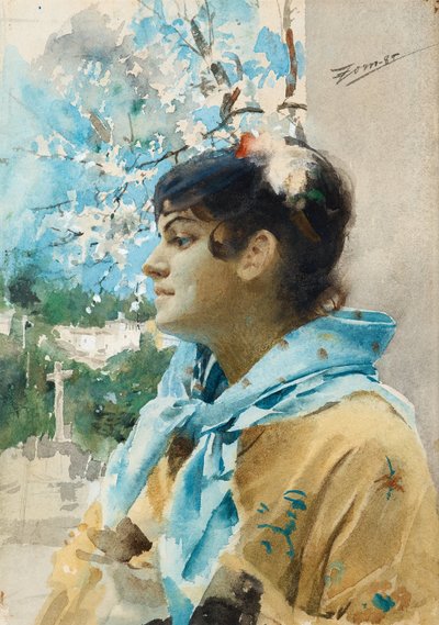 Spanish Woman in Profile I by Anders Leonard Zorn